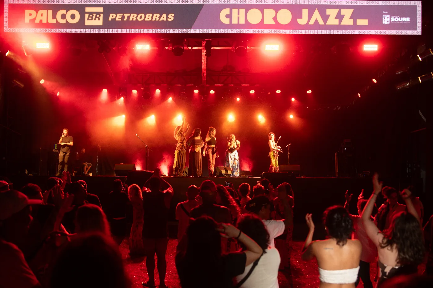 Palco do Festival Choro Jazz em Soure, no Pará